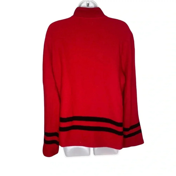 Calvin Klein Wool Blend Red Latch Close Jacket - Size XL - Picture 2 of 7